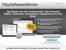 Tablet Screenshot of equityresearchservice.com